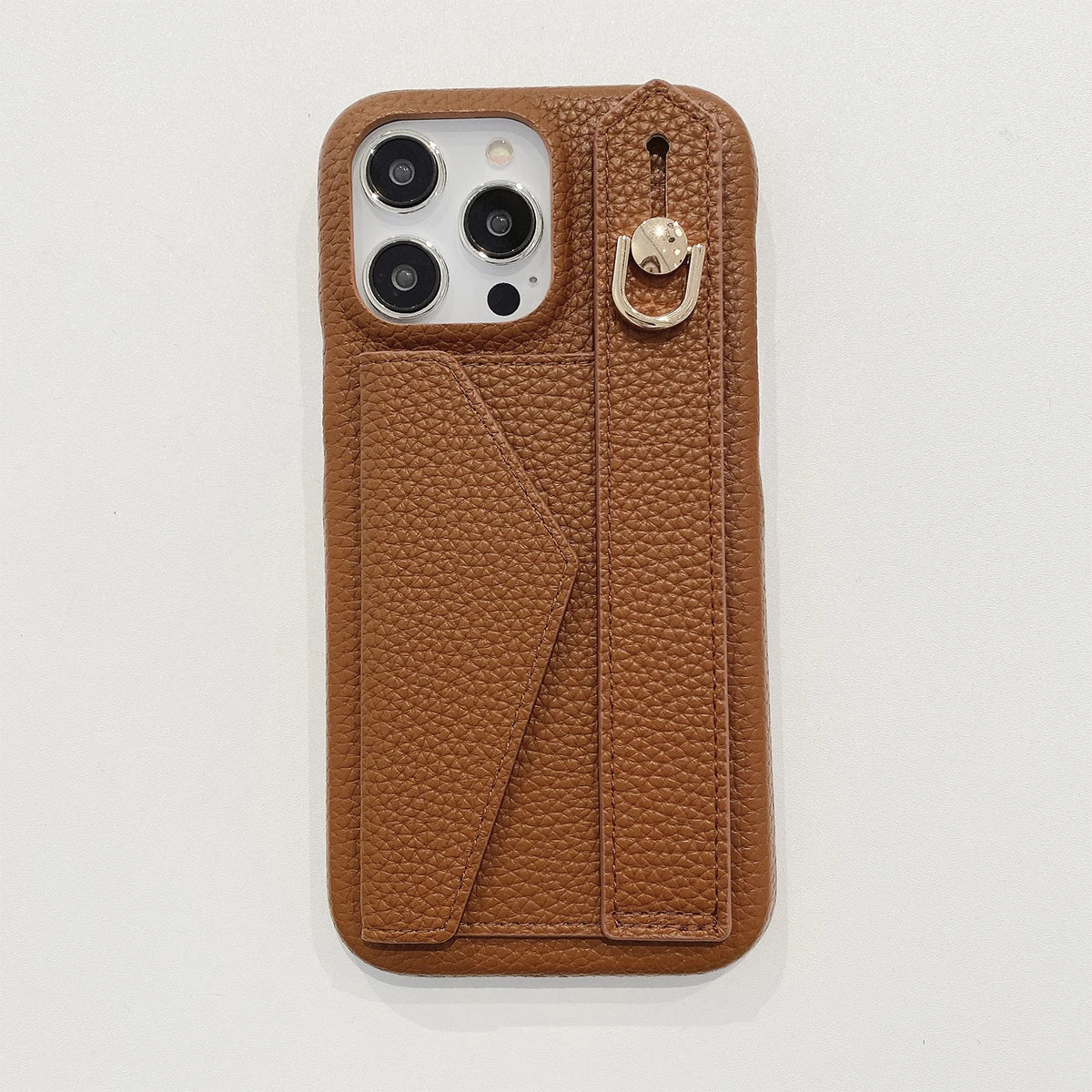 Wrist Strap Wallet Leather Case For iPhone 15 14 13 12 11 Pro Max Luxury Card Holder Protective Cover