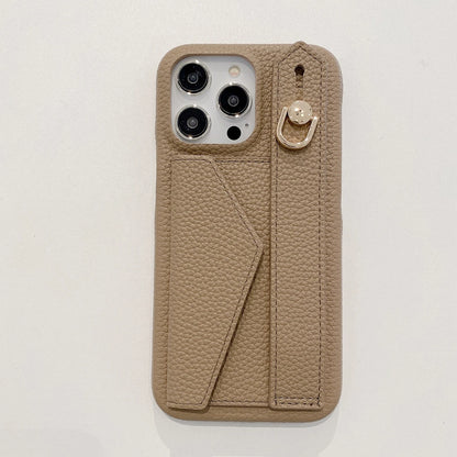 Wrist Strap Wallet Leather Case For iPhone 15 14 13 12 11 Pro Max Luxury Card Holder Protective Cover
