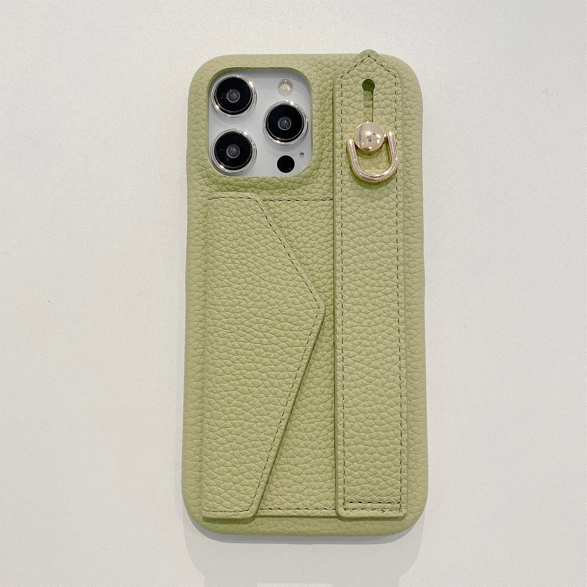 Wrist Strap Wallet Leather Case For iPhone 15 14 13 12 11 Pro Max Luxury Card Holder Protective Cover