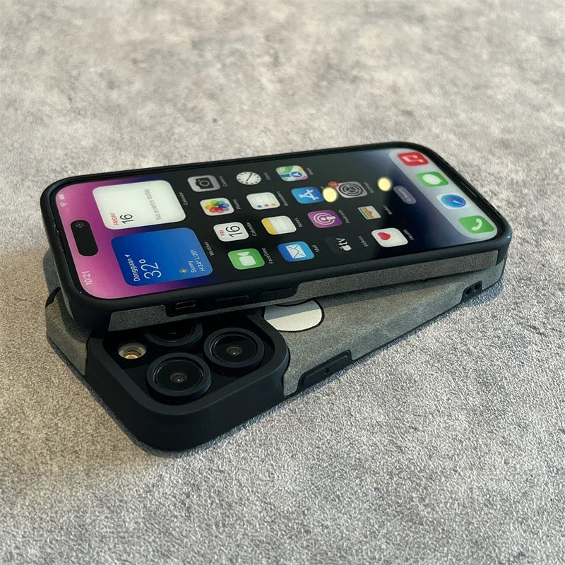 For iPhone 17 Pro Max Case Funda iphone17 17pro 17 Air Cover 16 15 14 Plus 13 12 Mini 15Promax 11 Phone Cases Cover Leather