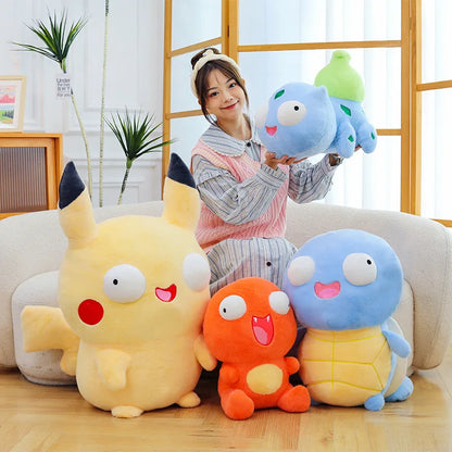 30cm Pokemon Plush Toys Pikachu Charmander Squirtle Bulbasaur Soft Stuffed Dolls Cute Anime Nap Pillow Kawaii Desk Decor Gift
