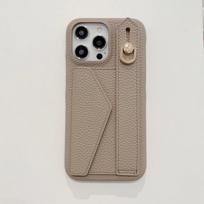 Wrist Strap Wallet Leather Case For iPhone 15 14 13 12 11 Pro Max Luxury Card Holder Protective Cover